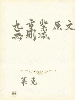 九重紫原文小说无删减