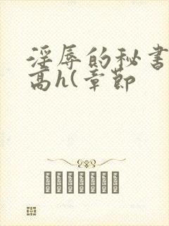 淫辱的秘书调教高h(章节