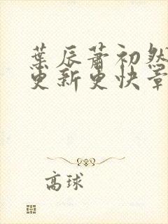 叶辰萧初然刚刚更新更快章节