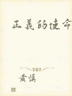 正义的使命封面