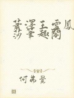 萧泽王雪凤苏丽莎笔趣阁