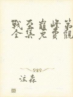 战至巅峰第二季全集免费观看