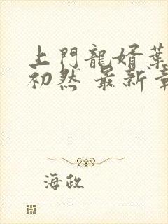 上门龙婿叶辰萧初然 最新章节