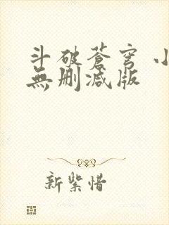 斗破苍穹 小说无删减版