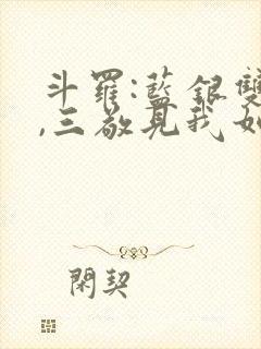 斗罗:蓝银双生,三敬见我如父免费封面