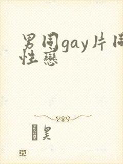 男同gay片同性恋