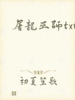 屠龙巫师txt封面
