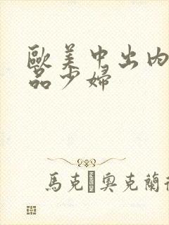 欧美中出内射极品少妇