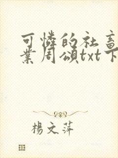 可怜的社畜 商业周颂txt下载