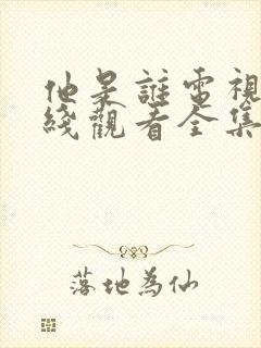 他是谁电视剧在线观看全集免费播放