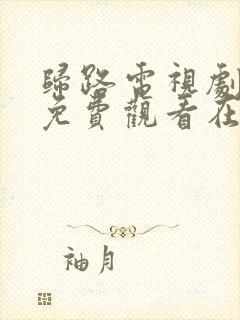 归路电视剧全集免费观看在线播放