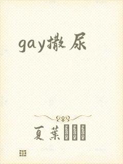 gay撒尿