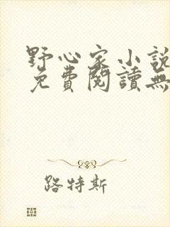 野心家小说全文免费阅读无弹窗