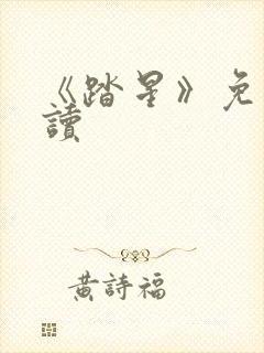 《踏星》免费阅读