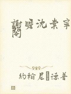 谢瞻沈棠宁笔趣阁封面