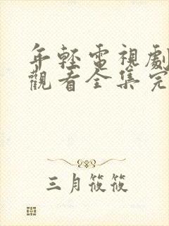 年轻电视剧免费观看全集完整版高清