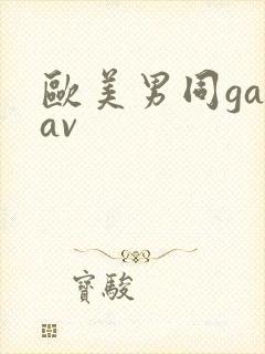 欧美男同gayav