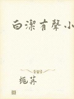 白洁有声小说封面