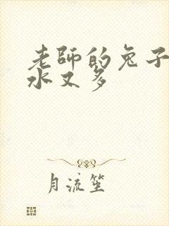 老师的兔子又软水又多