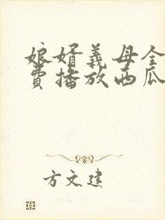 娘婿义母全集免费播放西瓜封面