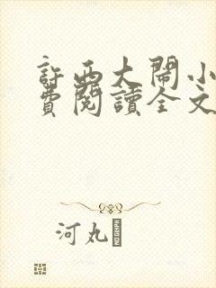 许西大闹小说免费阅读全文无弹窗