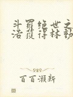 斗罗绝世之霍雨浩获得林动传承