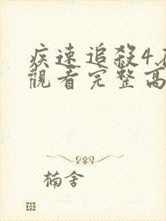 疾速追杀4在线观看完整高清