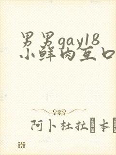 男男gay18小鲜肉互口1