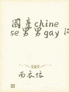 国产chinese男男gay 网站