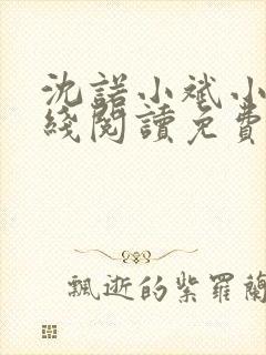 沈诺小斌小说在线阅读免费阅读