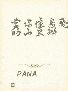 当你像鸟飞往你的山豆瓣