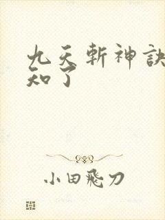 九天斩神诀 小知了