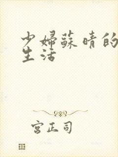 少妇苏晴的性荡生活