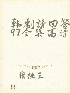 韩剧请回答1997全集高清在线观看封面
