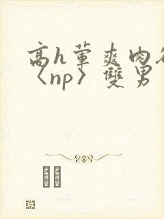 高h荤爽肉欲文〈np〉双男