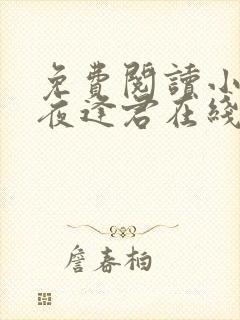 免费阅读小说此夜逢君在线阅读全文