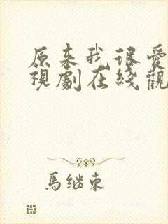 原来我很爱你电视剧在线观看全集