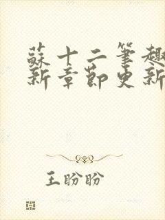 苏十二笔趣阁最新章节更新内容