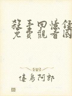 杀手回忆录电影免费观看国语封面