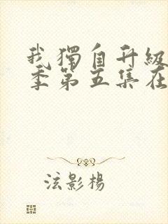 我独自升级第二季第五集在线观看