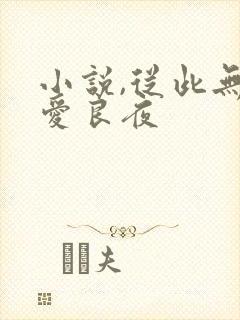 小说,从此无心爱良夜