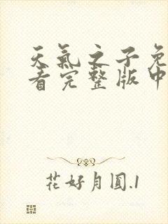 天气之子免费观看完整版中文版