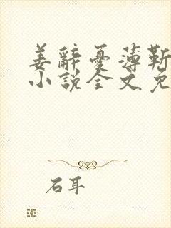 姜辞忧薄靳修的小说全文免费阅读笔趣阁