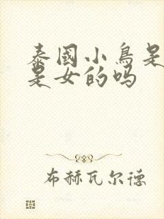 泰国小鸟是男的是女的吗