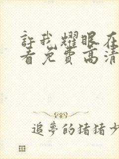 许我耀眼在线观看免费高清完整版