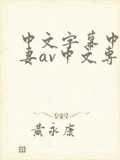 中文字幕中文人妻av中文专区封面