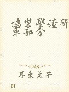 伪装学渣所有开车部分