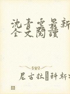 沈青云最新章节全文阅读封面