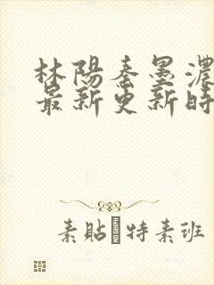 林阳秦墨浓小说最新更新时间封面