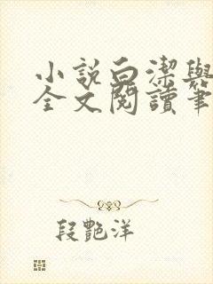 小说白洁与高义全文阅读笔趣阁